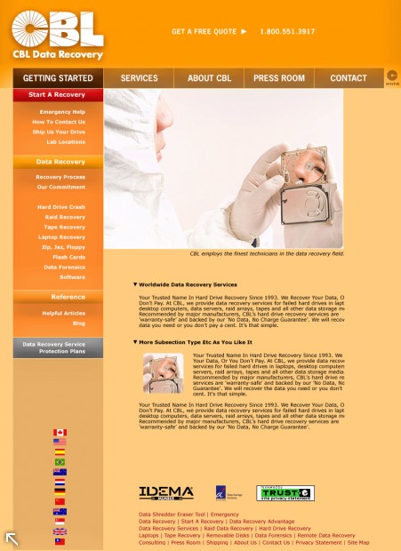 This is the prototype new design for the original site (also designed by 1uffakind).
