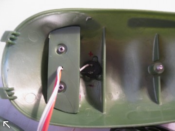 The existing lid, rewired for better control of built-in LEDs and to allow for mounting a small piezo speaker.